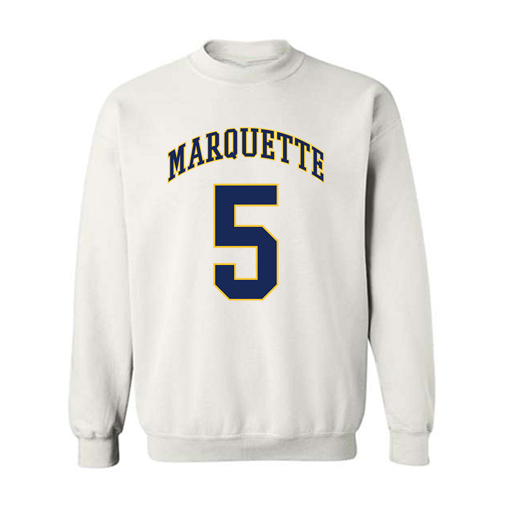 Marquette - NCAA Men's Basketball : Colton Crowdis - Replica Shersey Crewneck Sweatshirt-0