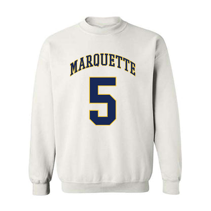 Marquette - NCAA Men's Basketball : Colton Crowdis - Replica Shersey Crewneck Sweatshirt-0