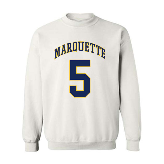 Marquette - NCAA Men's Basketball : Colton Crowdis - Replica Shersey Crewneck Sweatshirt-0