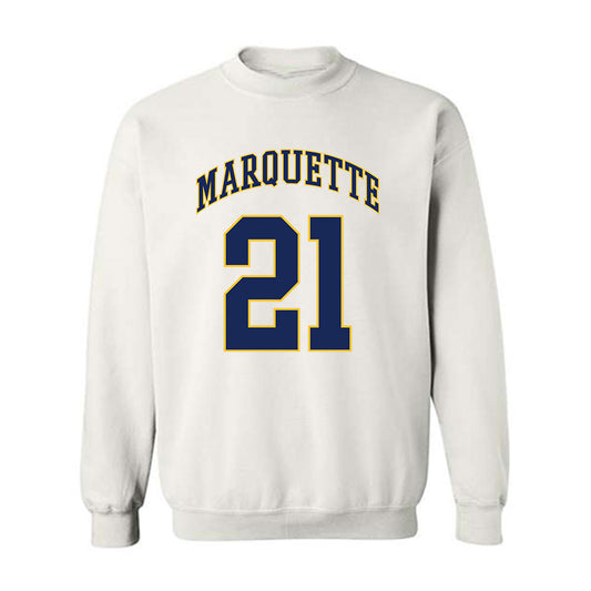 Marquette - NCAA Men's Basketball : Alex Egbuonu - Replica Shersey Crewneck Sweatshirt-0