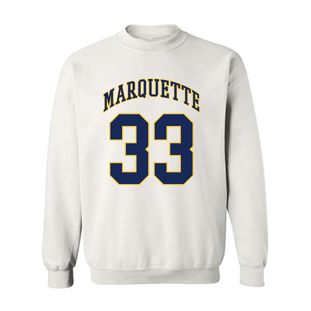 Marquette - NCAA Men's Basketball : Ethan Johnston - Replica Shersey Crewneck Sweatshirt-0