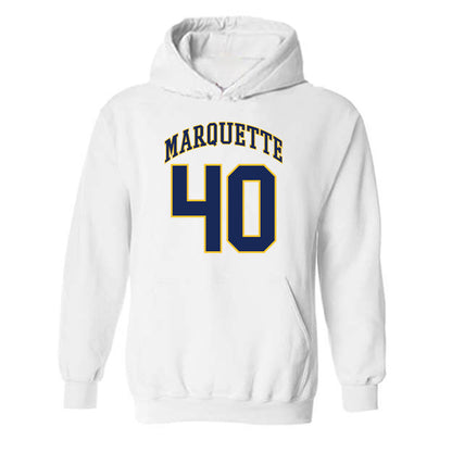 Marquette - NCAA Men's Basketball : Casey O'Malley - Replica Shersey Hooded Sweatshirt-0