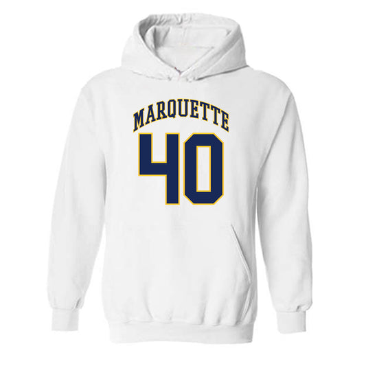 Marquette - NCAA Men's Basketball : Casey O'Malley - Replica Shersey Hooded Sweatshirt-0