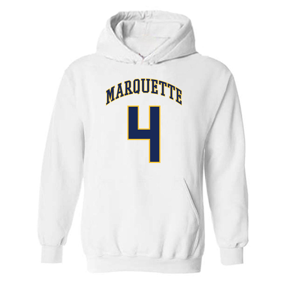 Marquette - NCAA Men's Basketball : Nolan Minessale - Replica Shersey Hooded Sweatshirt-0