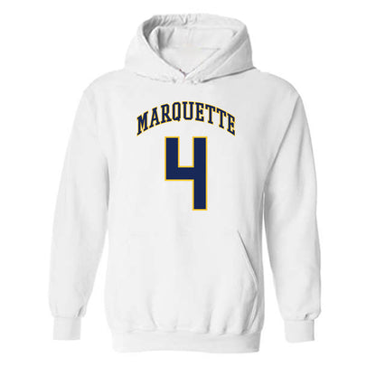 Marquette - NCAA Men's Basketball : Nolan Minessale - Replica Shersey Hooded Sweatshirt-0