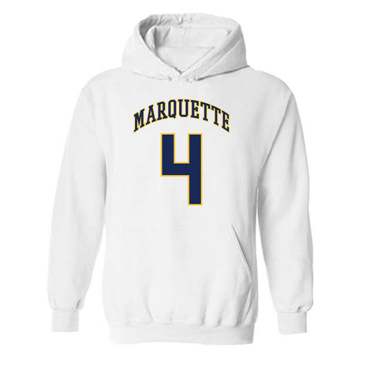 Marquette - NCAA Men's Basketball : Nolan Minessale - Replica Shersey Hooded Sweatshirt-0