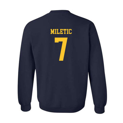 Marquette - NCAA Men's Basketball : Ian Miletic - Replica Shersey Crewneck Sweatshirt-1