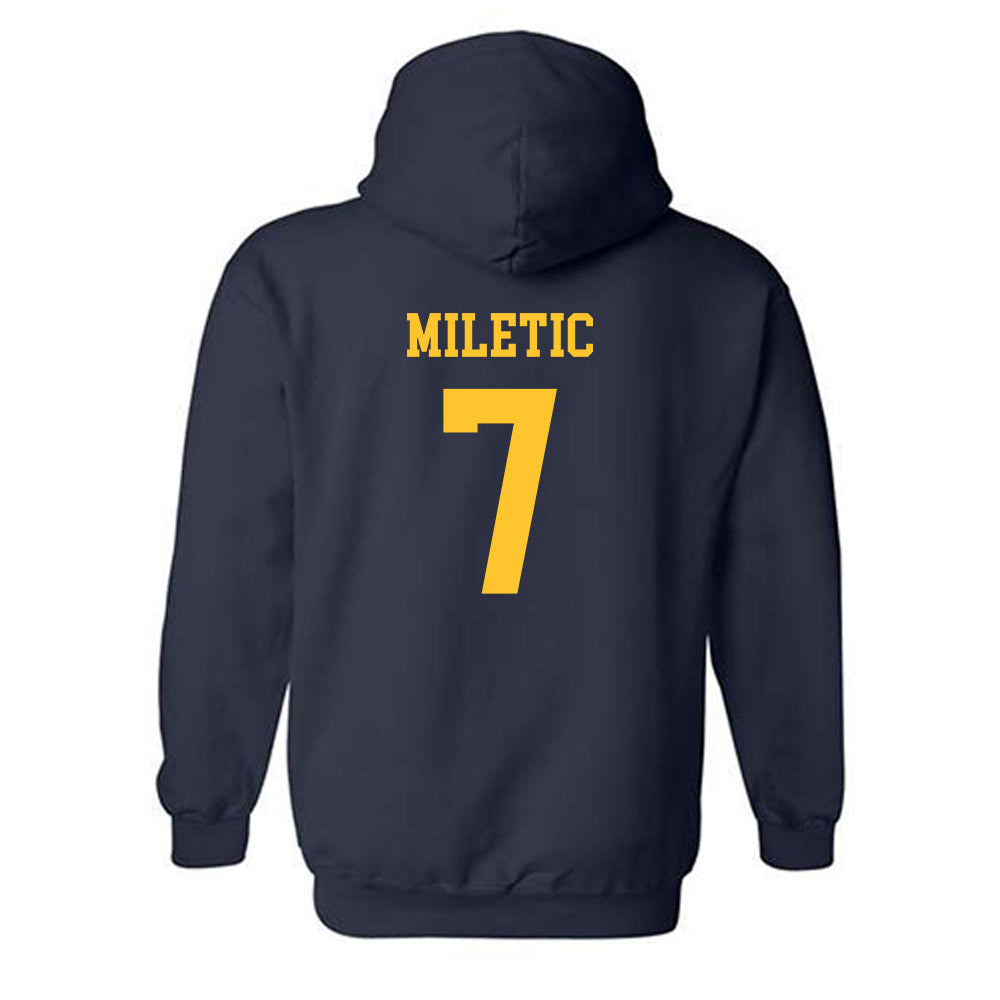 Marquette - NCAA Men's Basketball : Ian Miletic - Replica Shersey Hooded Sweatshirt-1