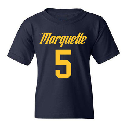 Marquette - NCAA Men's Basketball : Colton Crowdis - Replica Shersey Youth T-Shirt-0
