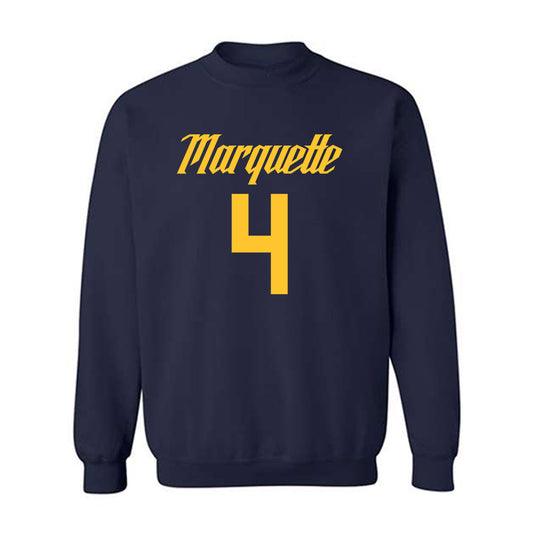Marquette - NCAA Men's Basketball : Nolan Minessale - Replica Shersey Crewneck Sweatshirt-0