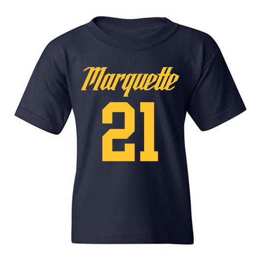 Marquette - NCAA Men's Basketball : Alex Egbuonu - Replica Shersey Youth T-Shirt-0