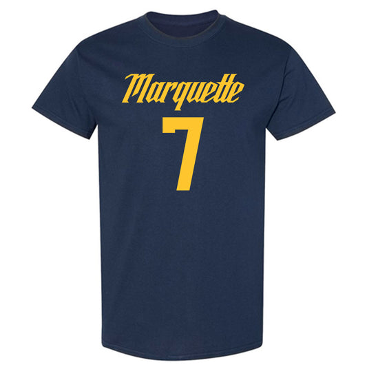 Marquette - NCAA Men's Basketball : Ian Miletic - Replica Shersey T-Shirt-0