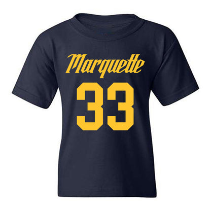 Marquette - NCAA Men's Basketball : Ethan Johnston - Replica Shersey Youth T-Shirt-0