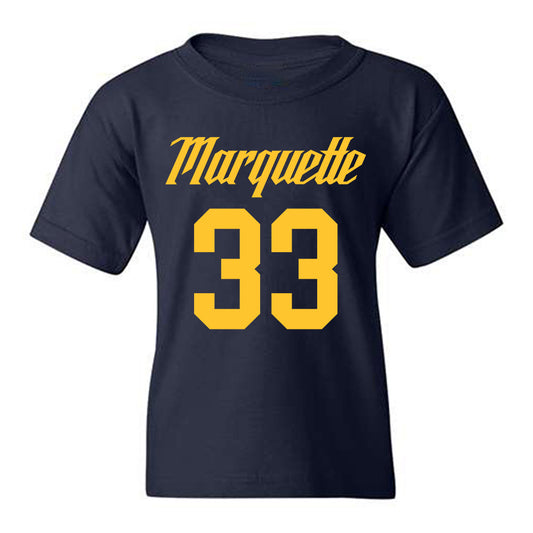 Marquette - NCAA Men's Basketball : Ethan Johnston - Replica Shersey Youth T-Shirt-0