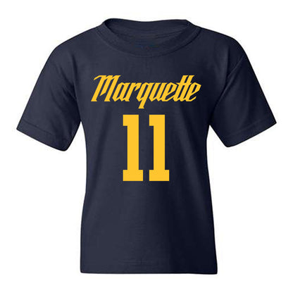 Marquette - NCAA Men's Basketball : Sananda Fru - Replica Shersey Youth T-Shirt-0