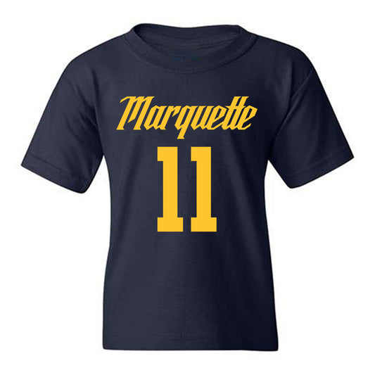 Marquette - NCAA Men's Basketball : Sananda Fru - Replica Shersey Youth T-Shirt-0
