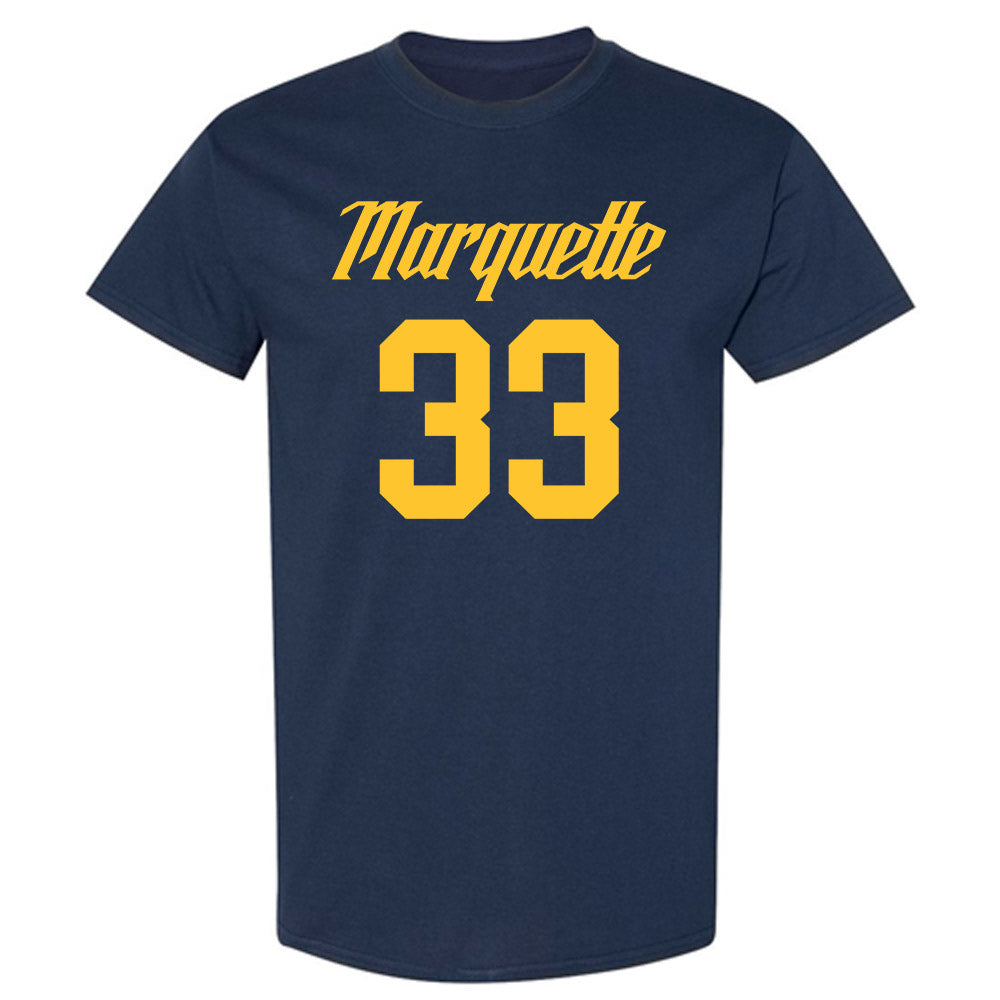 Marquette - NCAA Men's Basketball : Ethan Johnston - Replica Shersey T-Shirt-0