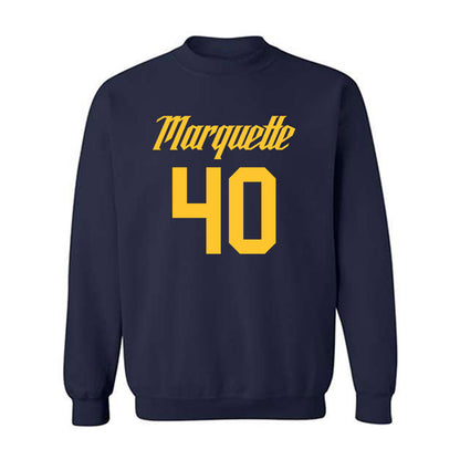 Marquette - NCAA Men's Basketball : Casey O'Malley - Replica Shersey Crewneck Sweatshirt-0