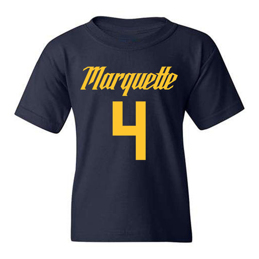 Marquette - NCAA Men's Basketball : Nolan Minessale - Replica Shersey Youth T-Shirt-0