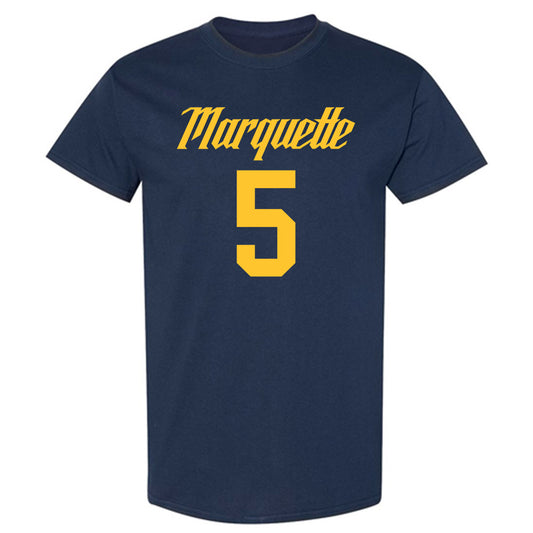 Marquette - NCAA Men's Basketball : Colton Crowdis - Replica Shersey T-Shirt-0