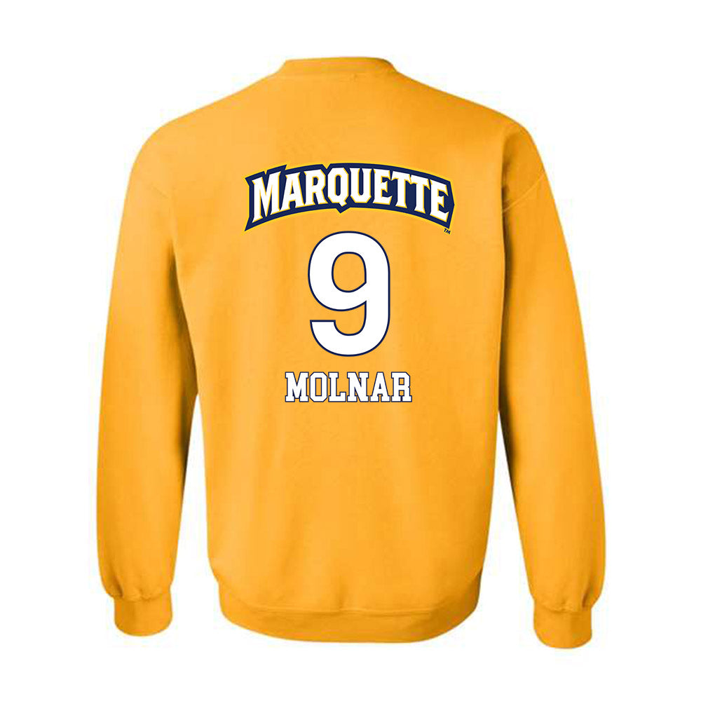Marquette - NCAA Men's Soccer : Bence Molnar - Replica Shersey Crewneck Sweatshirt-1