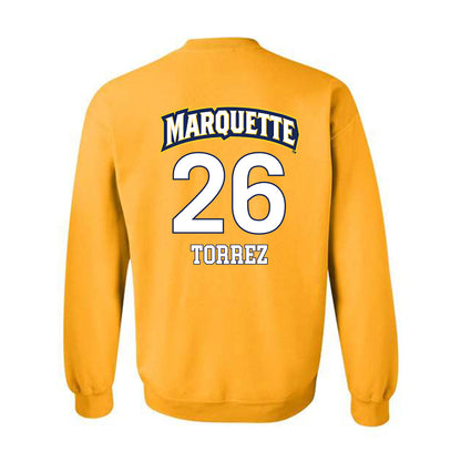 Marquette - NCAA Men's Soccer : Hudson Torrez - Replica Shersey Crewneck Sweatshirt-1