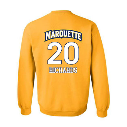 Marquette - NCAA Men's Soccer : Bryce Richards - Replica Shersey Crewneck Sweatshirt-1