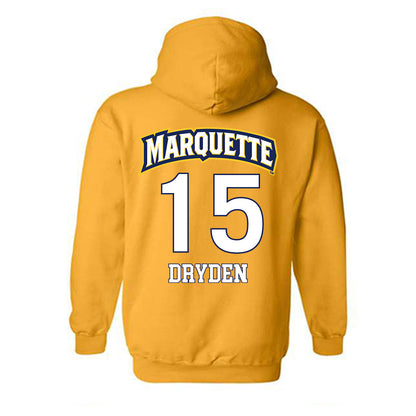 Marquette - NCAA Men's Soccer : Mitchell Dryden - Replica Shersey Hooded Sweatshirt