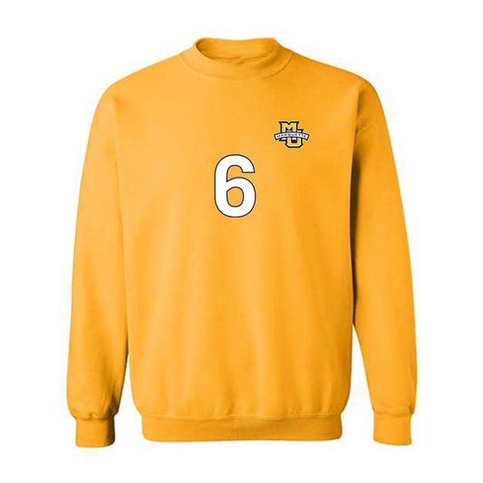 Marquette - NCAA Men's Soccer : Mateo Stoka - Replica Shersey Crewneck Sweatshirt-0