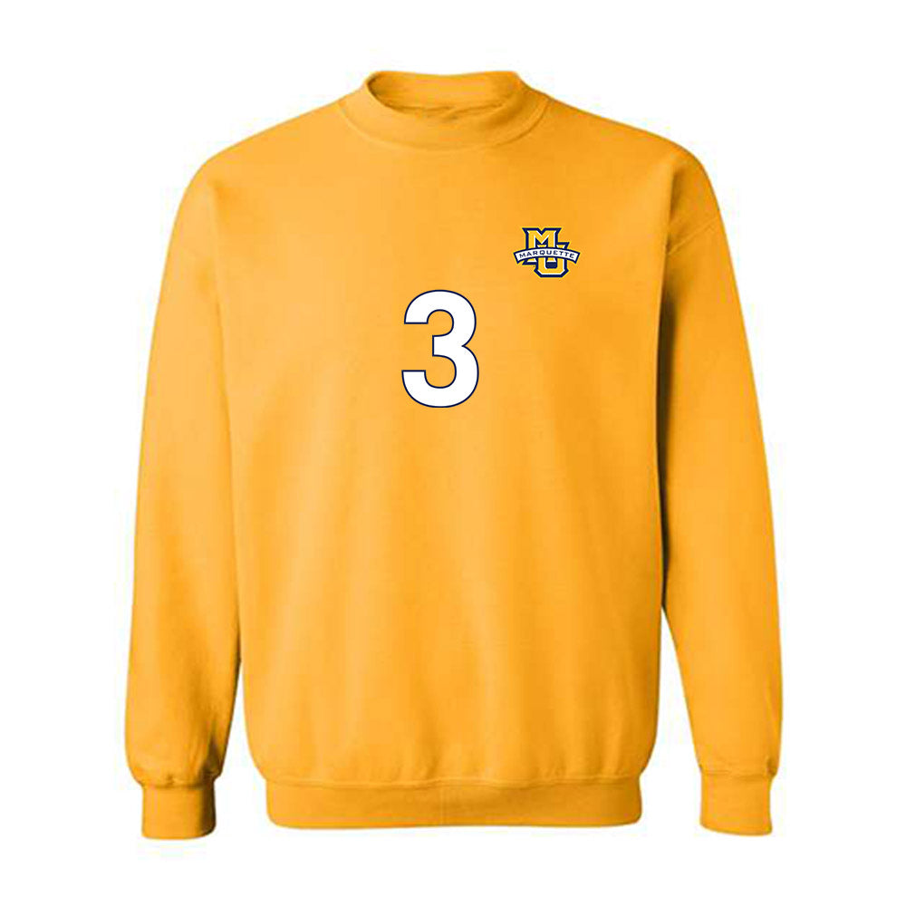 Marquette - NCAA Men's Soccer : Rio Pehar - Replica Shersey Crewneck Sweatshirt-0