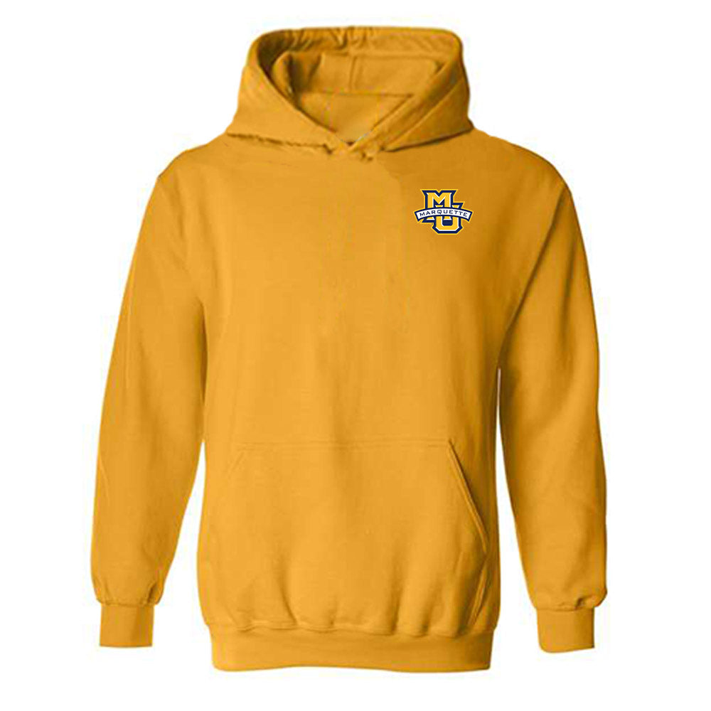 Marquette - NCAA Men's Soccer : Peyton Hoard - Replica Shersey Hooded Sweatshirt-0