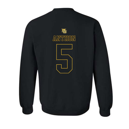 Marquette - NCAA Women's Basketball : Noelle Anthon - Replica Shersey Crewneck Sweatshirt-1