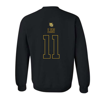 Marquette - NCAA Women's Basketball : Yuhan Lin - Replica Shersey Crewneck Sweatshirt-1