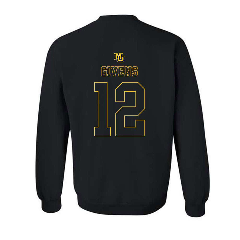 Marquette - NCAA Women's Basketball : Mackenzie Givens - Replica Shersey Crewneck Sweatshirt-1