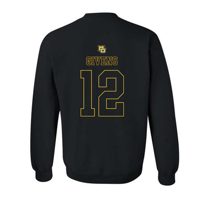 Marquette - NCAA Women's Basketball : Mackenzie Givens - Replica Shersey Crewneck Sweatshirt-1