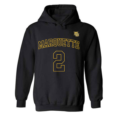 Marquette - NCAA Women's Basketball : Kinley Asp - Replica Shersey Hooded Sweatshirt-0