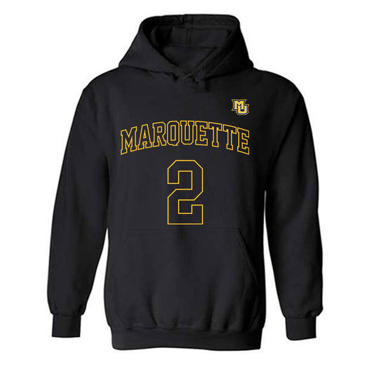 Marquette - NCAA Women's Basketball : Kinley Asp - Replica Shersey Hooded Sweatshirt-0