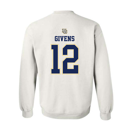 Marquette - NCAA Women's Basketball : Mackenzie Givens - Replica Shersey Crewneck Sweatshirt-1