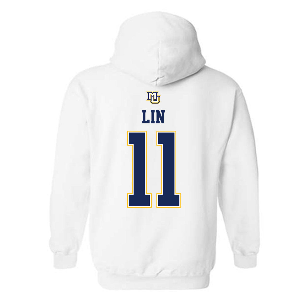 Marquette - NCAA Women's Basketball : Yuhan Lin - Replica Shersey Hooded Sweatshirt-1