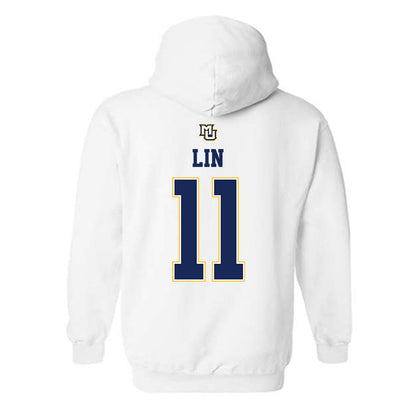 Marquette - NCAA Women's Basketball : Yuhan Lin - Replica Shersey Hooded Sweatshirt-1