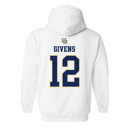 Marquette - NCAA Women's Basketball : Mackenzie Givens - Replica Shersey Hooded Sweatshirt-1