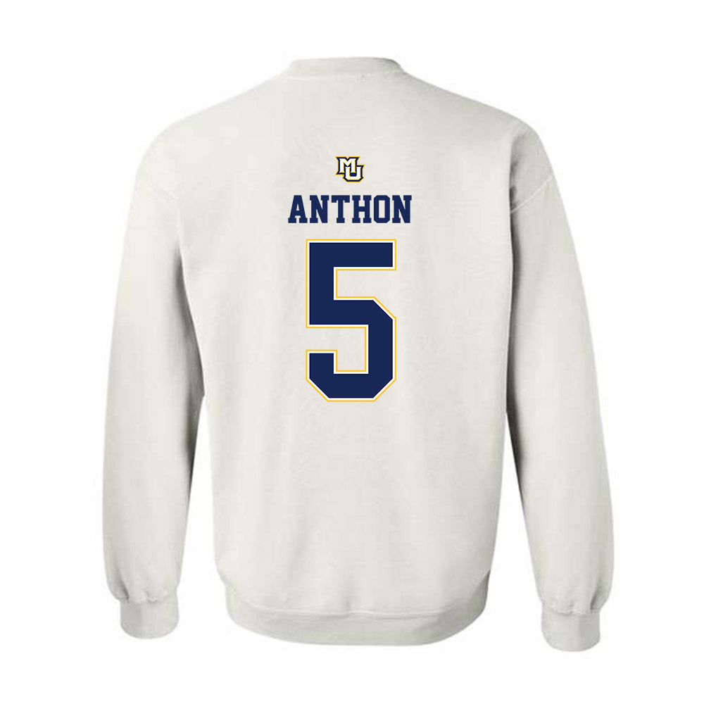 Marquette - NCAA Women's Basketball : Noelle Anthon - Replica Shersey Crewneck Sweatshirt-1