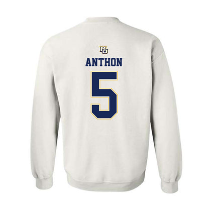 Marquette - NCAA Women's Basketball : Noelle Anthon - Replica Shersey Crewneck Sweatshirt-1