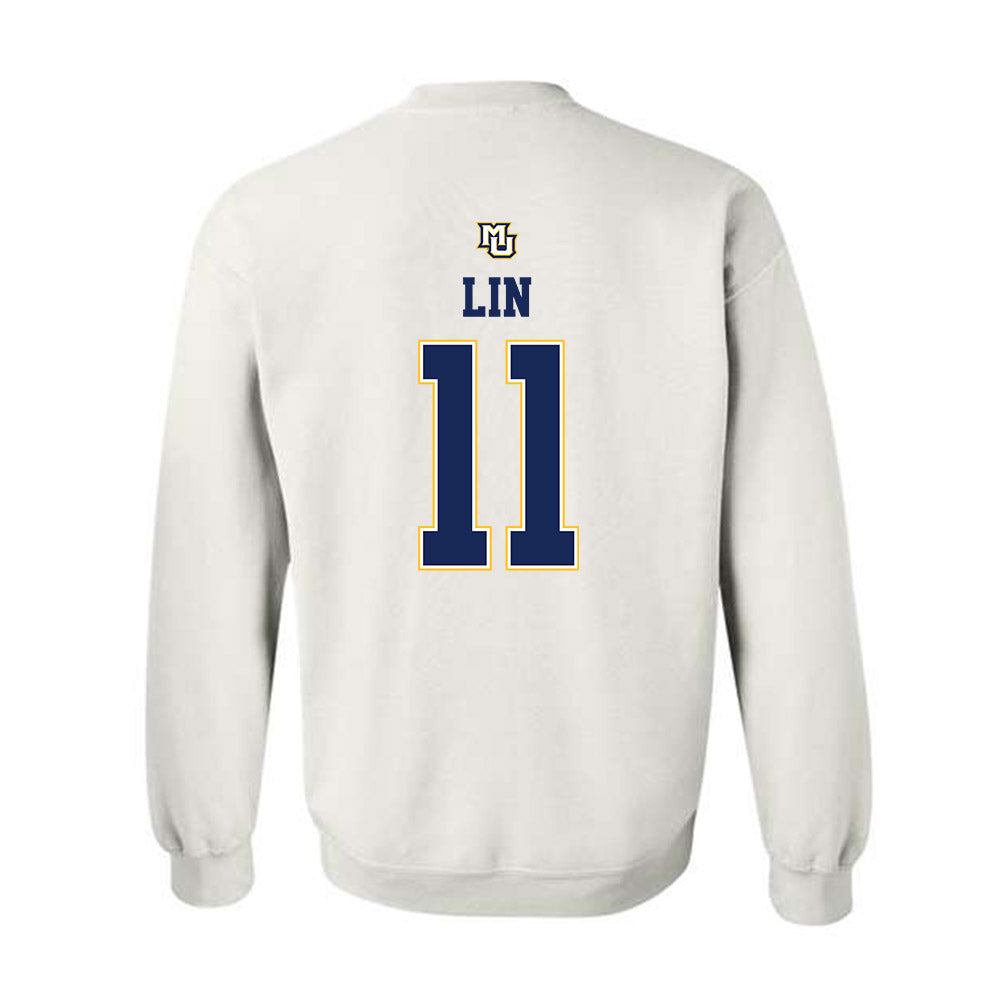 Marquette - NCAA Women's Basketball : Yuhan Lin - Replica Shersey Crewneck Sweatshirt-1