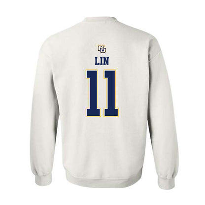 Marquette - NCAA Women's Basketball : Yuhan Lin - Replica Shersey Crewneck Sweatshirt-1