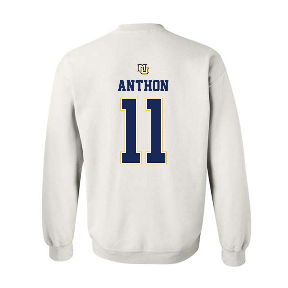 Marquette - NCAA Women's Basketball : Noelle Anthon - Replica Shersey Crewneck Sweatshirt-1