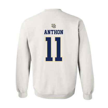 Marquette - NCAA Women's Basketball : Noelle Anthon - Replica Shersey Crewneck Sweatshirt-1
