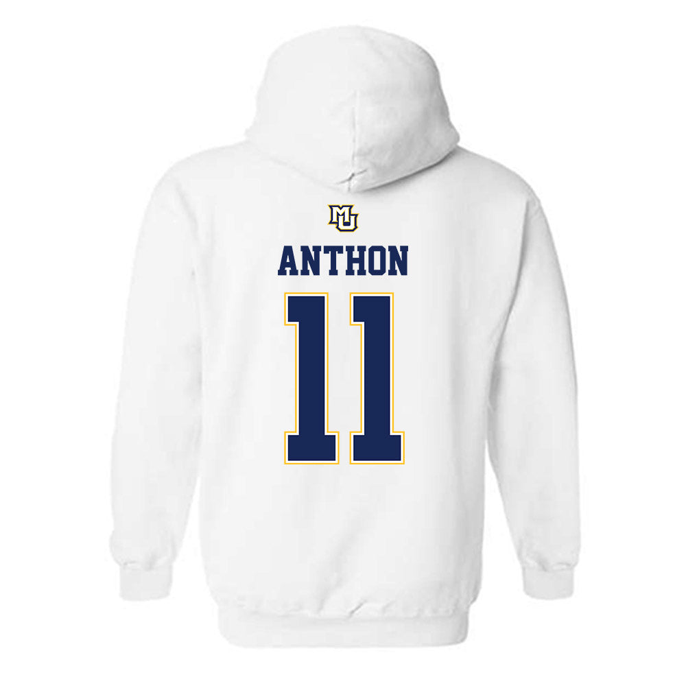 Marquette - NCAA Women's Basketball : Noelle Anthon - Replica Shersey Hooded Sweatshirt-1