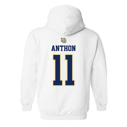 Marquette - NCAA Women's Basketball : Noelle Anthon - Replica Shersey Hooded Sweatshirt-1