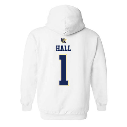 Marquette - NCAA Women's Basketball : Brooklyn Hall - Replica Shersey Hooded Sweatshirt-1